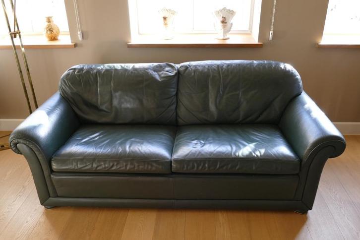 Mooie lederen zetel van het merk Bench., Huis en Inrichting, Zetels | Zetels, Gebruikt, Rechte bank, Overige maten, 150 tot 200 cm