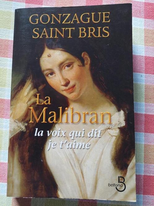 La Malibran, la voix qui dit je t'aime G. de Saint Bris, Livres, Romans historiques, Utilisé, Enlèvement ou Envoi