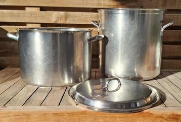 Professionele inox kookpotten beschikbaar voor biedingen