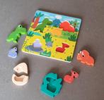 Puzzle dinosaures 4 parties, En bois, Moins de 10 pièces, Utilisé, 6 mois à 2 ans