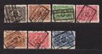 België Spoorwegzegels 1921-22 TR128-TR134 gestempeld, Verzenden, Gestempeld, Gestempeld