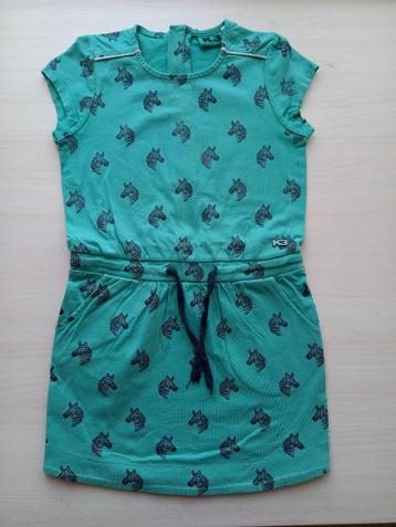 Jolie robe verte avec des zèbres personnalisée 110 de la mar, Robe ou Jupe, Enlèvement ou Envoi, K3, Utilisé