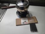 Fondueset op olie met vorken, Elektronische apparatuur, Fonduesets, Ophalen, Zo goed als nieuw, Brander, Fondueset