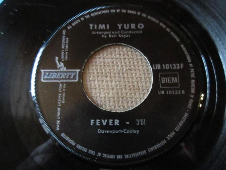 Timi Yuro ‎– Fever / Make The World Go Away, Cd's en Dvd's, Vinyl Singles, Gebruikt, Single, R&B en Soul, 7 inch, Ophalen of Verzenden