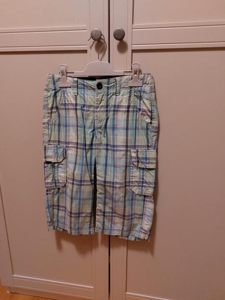 Prachtige, geruite bermuda - prima kwaliteit - 8 jaar, Kinderen en Baby's, Kinderkleding | Maat 128, Zo goed als nieuw, Jongen