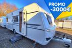 Dethleffs Camper 540 QMK – Gezinscaravan met veel comfort, Caravans en Kamperen, Dwarsbed, Rondzit, 7 tot 8 meter, Bedrijf