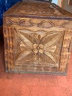 Opbergkoffer in congolees hardhout (L 1000- B400-H500), Antiek en Kunst, Kunst | Beelden en Houtsnijwerken, Ophalen