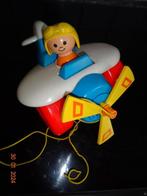 Fisher Price vliegtuigje,geel trektouwtje*VINTAGE*NIEUWSTAAT, Enlèvement ou Envoi, Jouet à Pousser ou Tirer