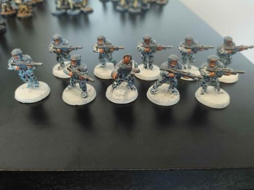 Imperial Guard squad (10 models), Hobby en Vrije tijd, Wargaming, Gebruikt, Warhammer 40000, Figuurtje(s), Geverfd, Ophalen of Verzenden