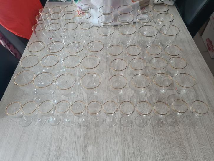 60-delig servies van kristalglas uit de jaren 60, Antiek en Kunst, Antiek | Glaswerk en Kristal, Ophalen