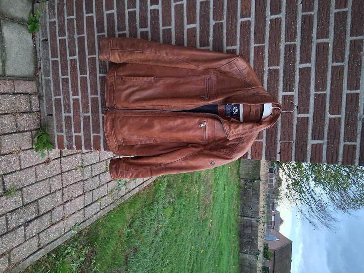 Heren leer jas States of art Mt XXK, Motoren, Kleding | Motorkleding, Jas | leer, Heren, Tweedehands, Ophalen of Verzenden