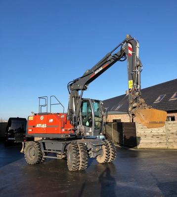 ATLAS bandenkranen nieuw/tweedehands/onderdelen, Enlèvement, Excavatrice