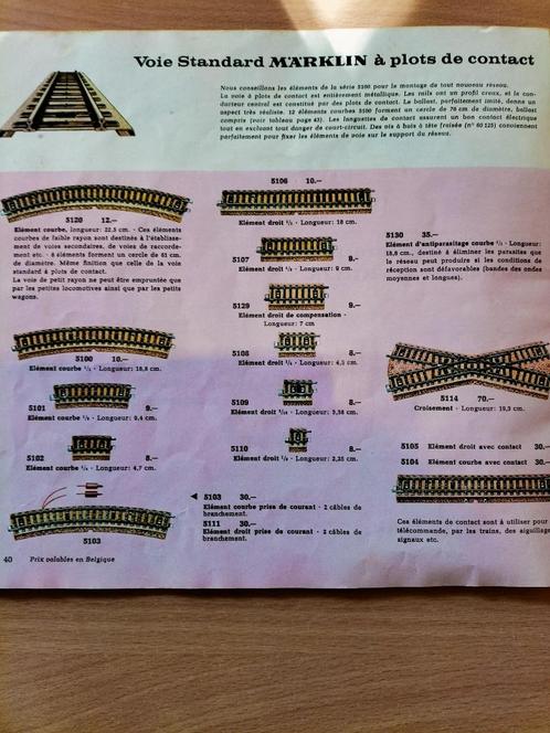 VERSCHILLENDE MM MARKLIN-RAILELEMENTEN, Hobby en Vrije tijd, Modeltreinen | H0, Gebruikt, Rails, Wisselstroom, Märklin, Analoog