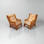 Vintage fauteuils van rotan en bamboe uit de jaren 70, Ophalen