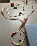 Houten treinspoor (+80 delig), Enfants & Bébés, Jouets | Jouets en bois, Enlèvement ou Envoi, Comme neuf