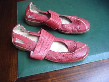 Rieker rode schoenen, dames. mt 37 beschikbaar voor biedingen
