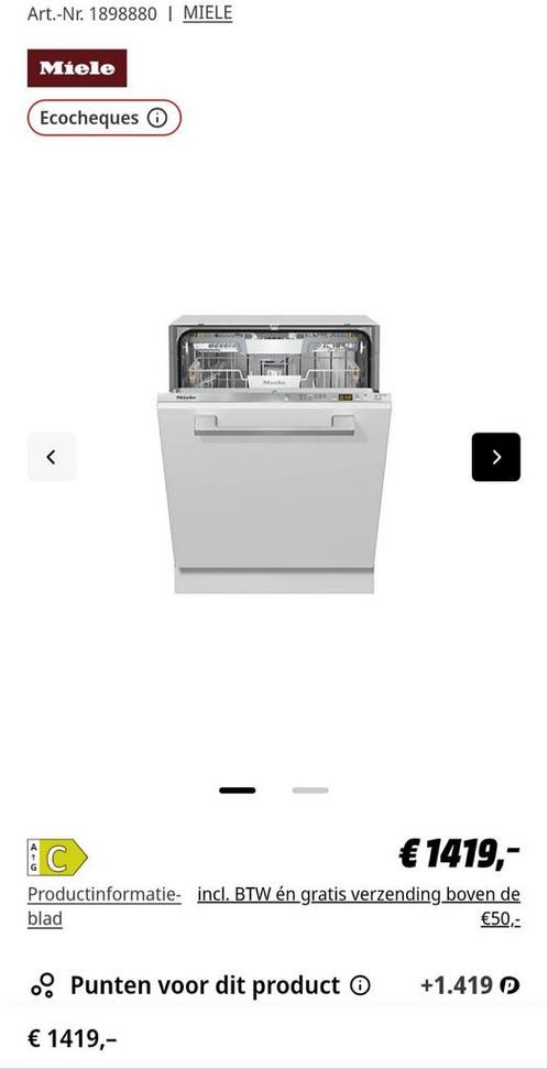 Miele G 5260 SCVI EDST Vaatwasser - defect, weinig gebruikt,, Elektronische apparatuur, Vaatwasmachines, Nieuw, Inbouw, Ophalen