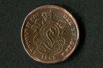 2 cent - Leopold II in het Frans 1905, Postzegels en Munten, Ophalen of Verzenden, Metaal, Losse munt