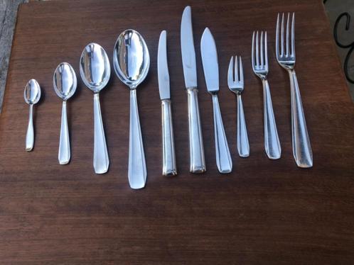 Ménagère Art Déco  État impeccable métal argenté, Huis en Inrichting, Keuken | Bestek, Zo goed als nieuw, Bestekset, Zilver