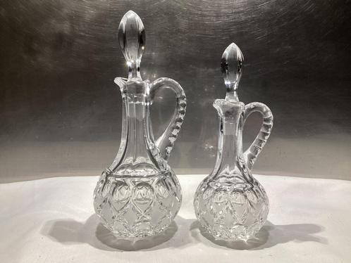 2 karafjes in kristal. 040/a., Antiek en Kunst, Antiek | Glaswerk en Kristal, Ophalen