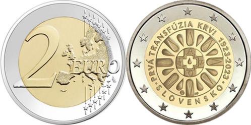 2€ commémorative Slovaquie 2023 "transfusion sanguine ", Timbres & Monnaies, Monnaies | Europe | Monnaies euro, Monnaie en vrac