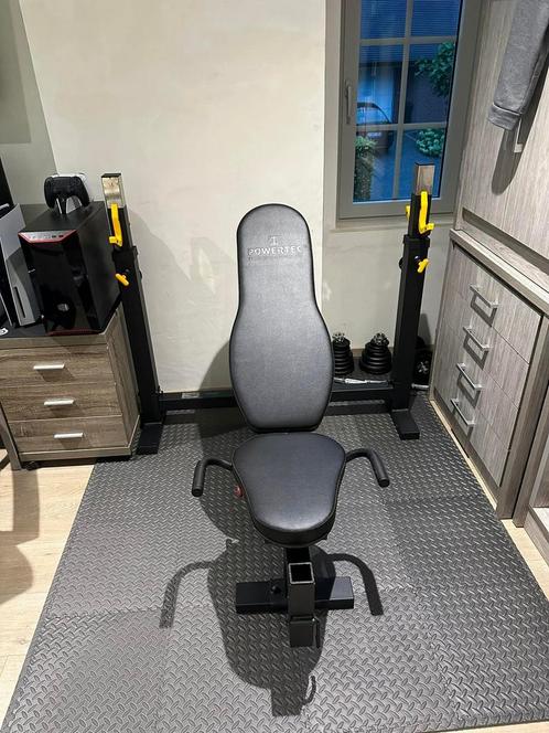 Powertec bench, Sport en Fitness, Fitnessapparatuur, Zo goed als nieuw, Armen, Benen, Borst, Rug, Ophalen of Verzenden