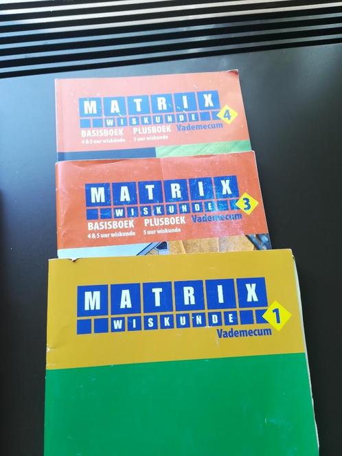 Matrix wiskunde 3/4 en vademecum 1, Livres, Livres scolaires, Utilisé, Mathématiques A, Secondaire, Enlèvement