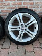 Mercedes A/B/C/CLA klasse velgen + Continental winterbanden, Auto-onderdelen, Banden en Velgen, Ophalen, Gebruikt, 17 inch, Winterbanden
