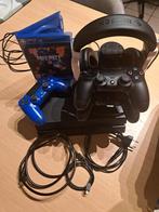 PS4 (500GB) + 3 controllers + Headset+ docking station+ game, Games en Spelcomputers, Ophalen of Verzenden, Original, Met 3 controllers of meer