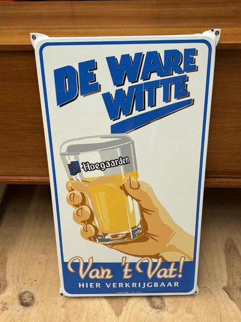Emaille bord Witte van Hoegaarden, Emaillerie Belge 1996, Verzamelen, Merken en Reclamevoorwerpen, Zo goed als nieuw, Reclamebord