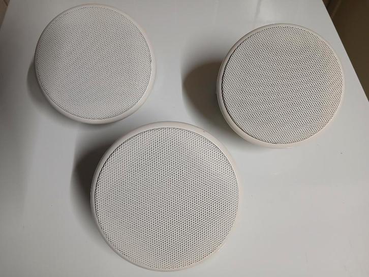 3 HP de plafond encastrés WHD UP10-T6 3,5 pouces 100V blanc, TV, Hi-fi & Vidéo, Enceintes, Neuf, Autres types, Moins de 60 watts