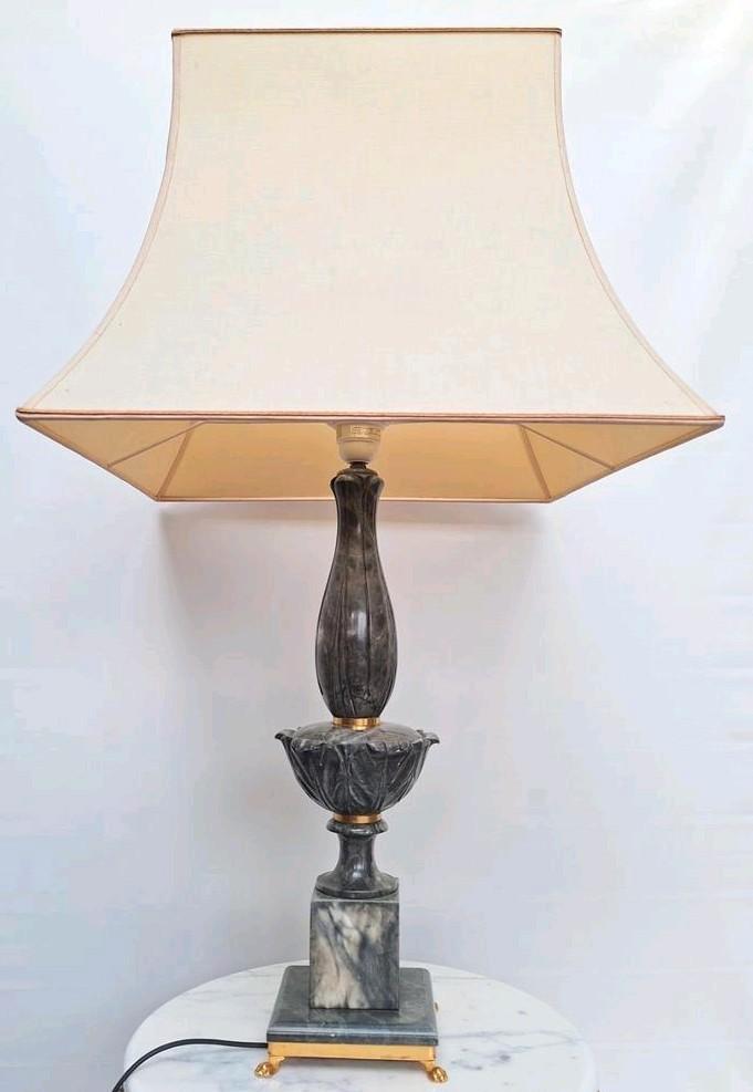 Oude Italiaanse tafellamp natuursteen, Antiek en Kunst, Antiek | Verlichting, Ophalen