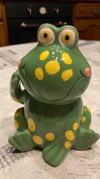 Dikke porseleinen kikker spaarpot 15 cm., Verzamelen, Spaarpotten, Ophalen of Verzenden, Zo goed als nieuw, Overige materialen