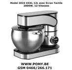 Nouveau Model 2024 Robot Petrin XXXL 12L avec ecran Tactile, Electroménager, 4 litres ou plus, Enlèvement ou Envoi, Neuf, 3 vitesses ou plus