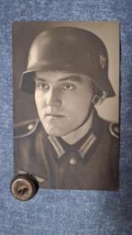 MILITARIA WW2 FOTO DUITSE SOLDAAT IN VLAANDEREN, Ophalen of Verzenden, Landmacht