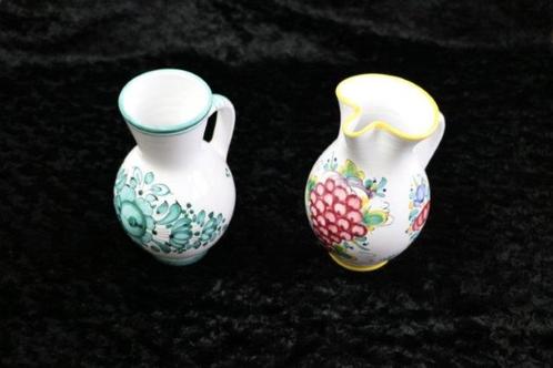 1 keramiek kannetje Slowaaks met groene bloemen Handmade, Huis en Inrichting, Woonaccessoires | Overige, Nieuw, Ophalen of Verzenden