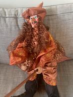 Halloween heks op bezem, Hobby en Vrije tijd, Ophalen of Verzenden, Zo goed als nieuw