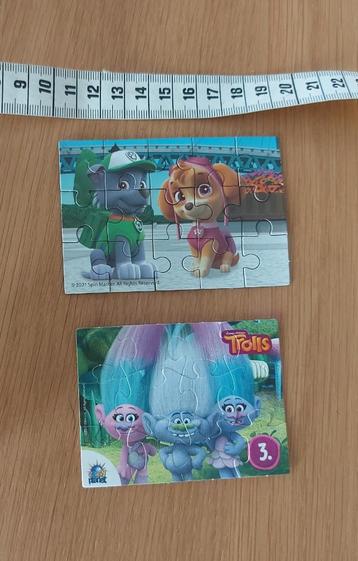 2 kleine kinderpuzzels beschikbaar voor biedingen