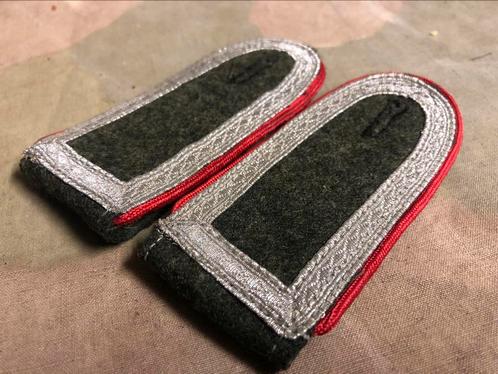 Wh ww2 artillerie unterfeldwebel schulterklappen., Verzamelen, Militaria | Tweede Wereldoorlog, Ophalen of Verzenden