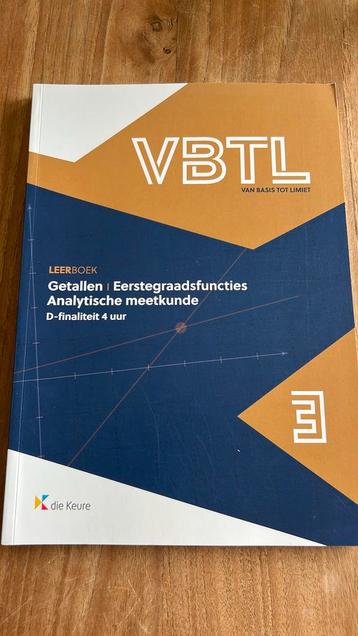 VBTL 3 – leerboek getallen & analytische meetkunde (D – 4 uu beschikbaar voor biedingen