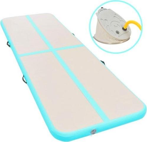 vidaXL - Gymnastiekmat  - 500x100x10 - PVC, Sport en Fitness, Turnen, Zo goed als nieuw, Materiaal, Grijs, Ophalen