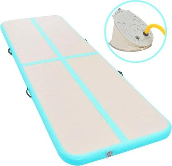 vidaXL - Gymnastiekmat  - 500x100x10 - PVC, Sport en Fitness, Turnen, Zo goed als nieuw, Materiaal, Grijs, Ophalen