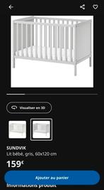 Ikea 120x60 babybedje, Kinderen en Baby's, Ophalen, Gebruikt, Jongetje of Meisje