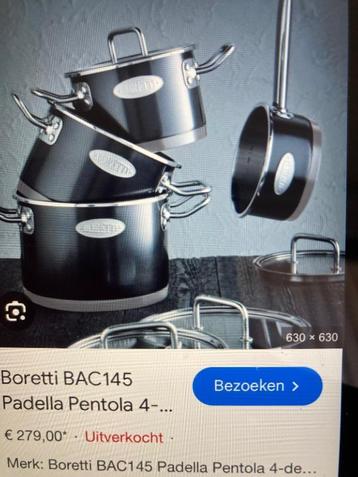 Kookpotten beschikbaar voor biedingen