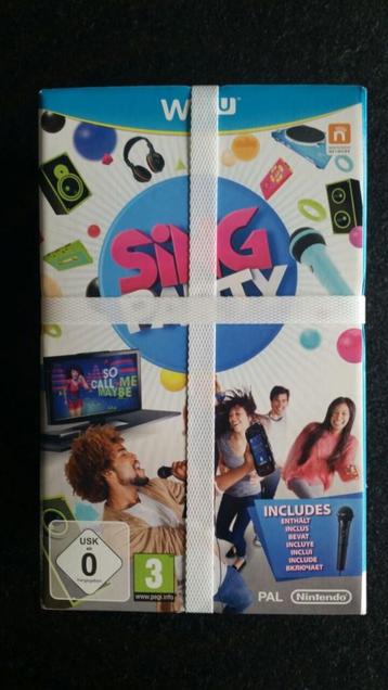 Nintendo WiiU Sing Party bundel + microfoon NIEUW, Games en Spelcomputers, Ophalen, Nieuw