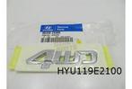 Hyundai Tucson embleem tekst ''4WD'' chrome Origineel! 86340, Envoi, Hyundai, Neuf