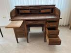 Vintage eiken rolluikbureau met karakter, Ophalen