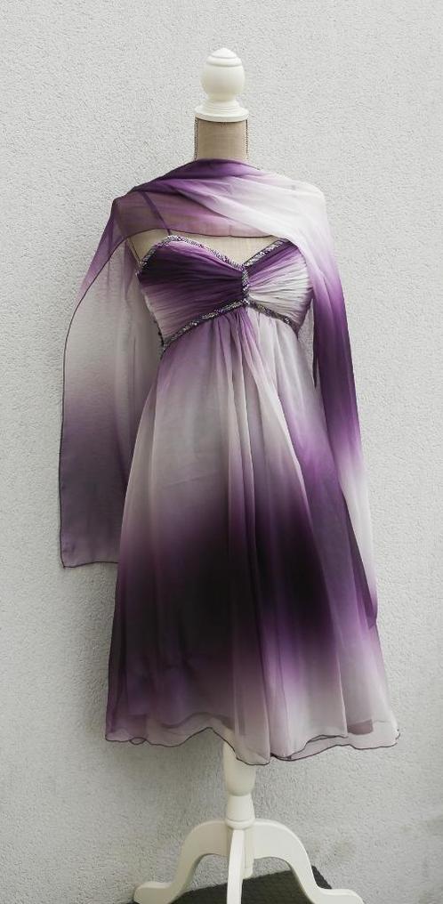 Magnifique robe de soirée et son étole Taille S, Vêtements | Femmes, Robes, Comme neuf, Taille 36 (S), Violet, Enlèvement ou Envoi