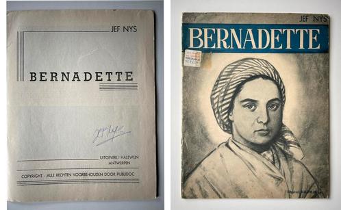 Bernadette jef nys gesigneerd eerste druk 1958, Boeken, Stripverhalen, Gelezen, Eén stripboek, Ophalen of Verzenden