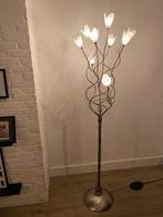 Staande lamp met tulpen, Huis en Inrichting, Lampen | Vloerlampen, Ophalen, Gebruikt, Metaal, 150 tot 200 cm